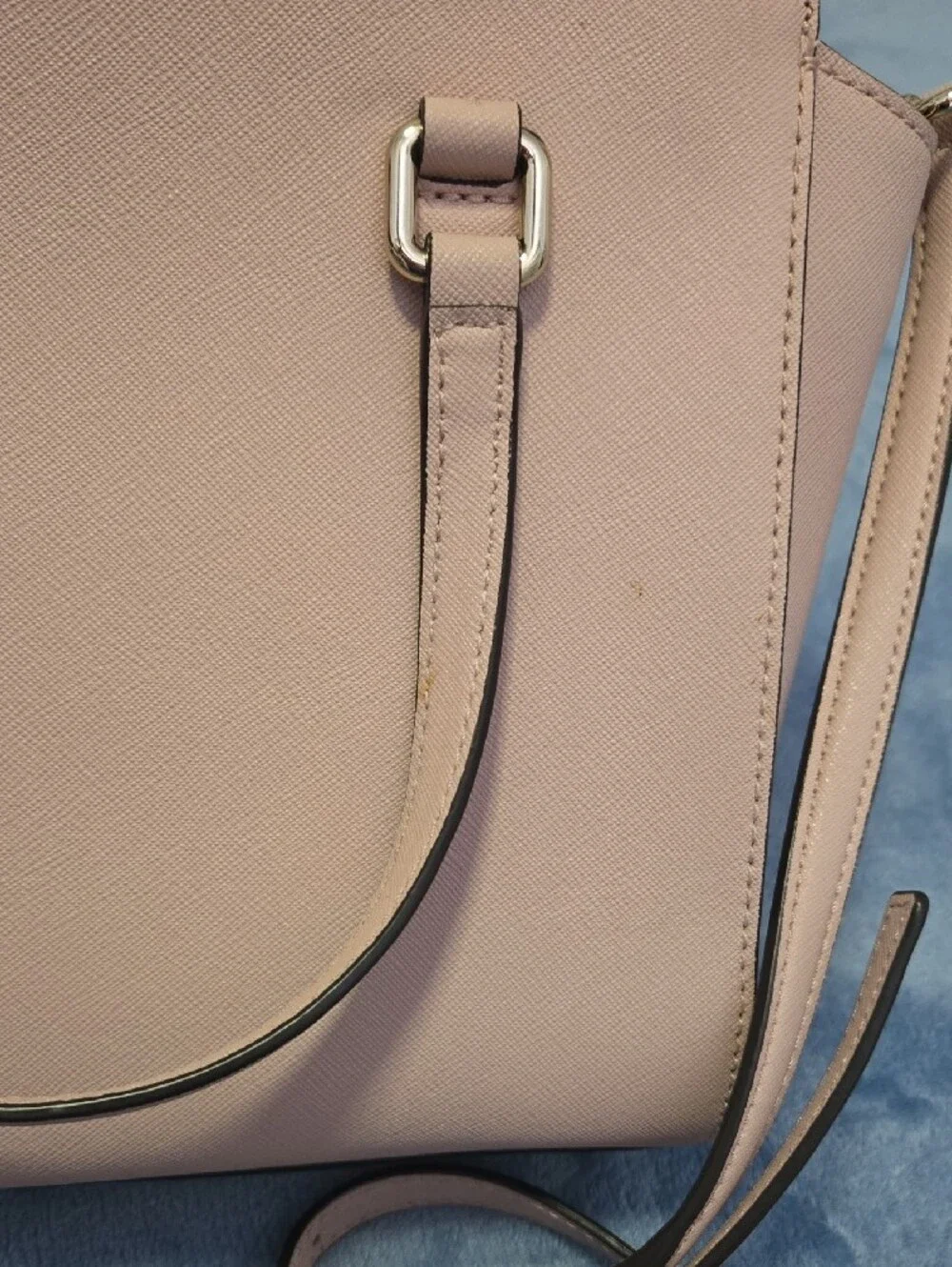 kate spade Laurel Way Jeweled Small blush pink satchel with gold hardware